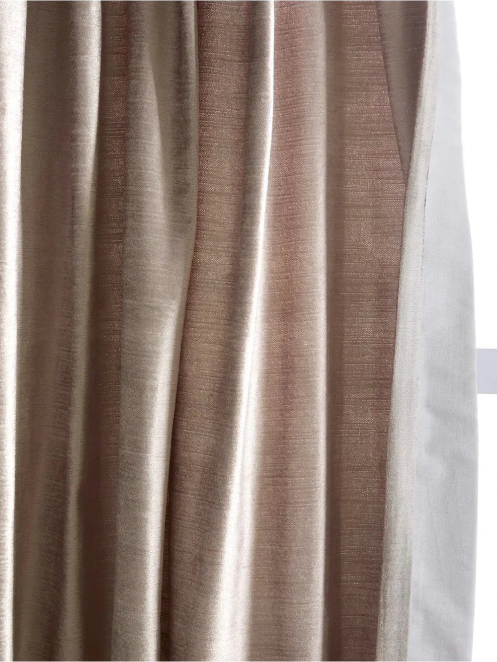 NWOT Lustre Velvet Silver Curtain Panel 48x96 - Retail 82